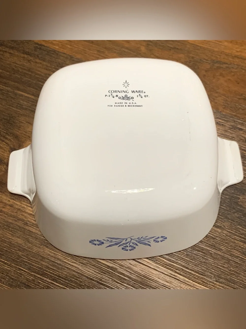 Vintage Corning Ware Blue Cornflower 1¾ Qt Casserole Dish with Lid – P-1¾-B